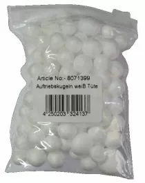 Piepschuim Balletjes Wit