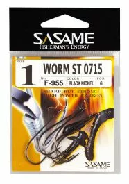 Sasame Haken Worm Maat 1/0