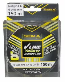 Seika V-Line Geel Gevlochten Lijn 0,06 Mm