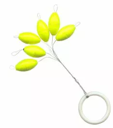 Fishing Tackle Max Trout Pilots Ovaal 8 Mm Geel