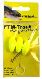 FTM New Generation Trout Pilots Geel Ovaal 12 Mm