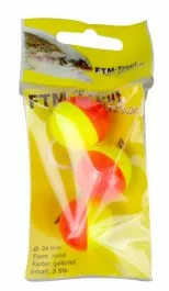 FTM New Generation Trout Pilots Geel/ Rood Rond 24 Mm