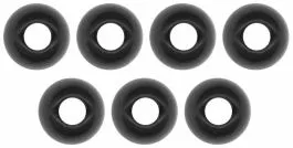 Omura Tungsten Kralen Rond Gat Zwart 3,3 Mm